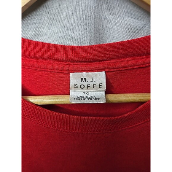 Iowa State Cyclones, MJ Soffe T-Shirt, Sz 2XL, Red, Cotton Made In The USA - Picture 4 of 7